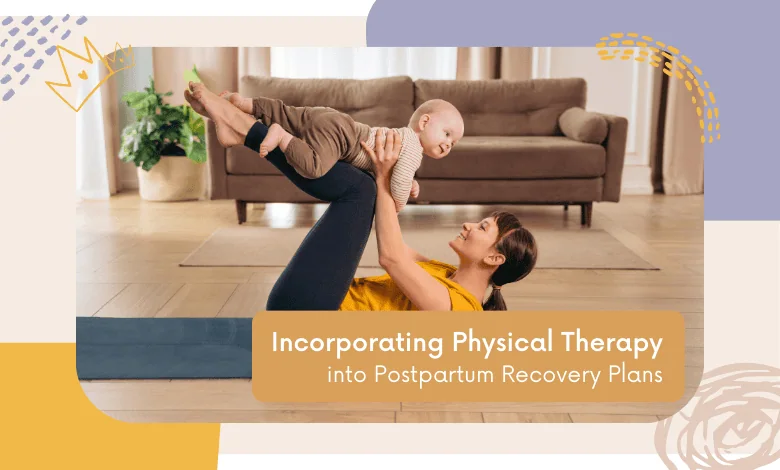 A new mother participating in a postpartum physical therapy session