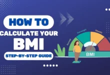 Simple guide to calculating BMI with a step-by-step process and a clear BMI chart showing weight status categories.