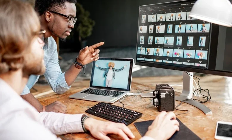 A diverse group of professionals engaged in a dynamic video conference, fostering collaboration and communication across distances.