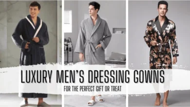 Luxury men's dressing gowns