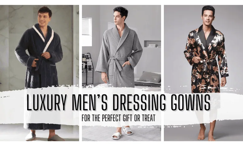 Luxury men's dressing gowns